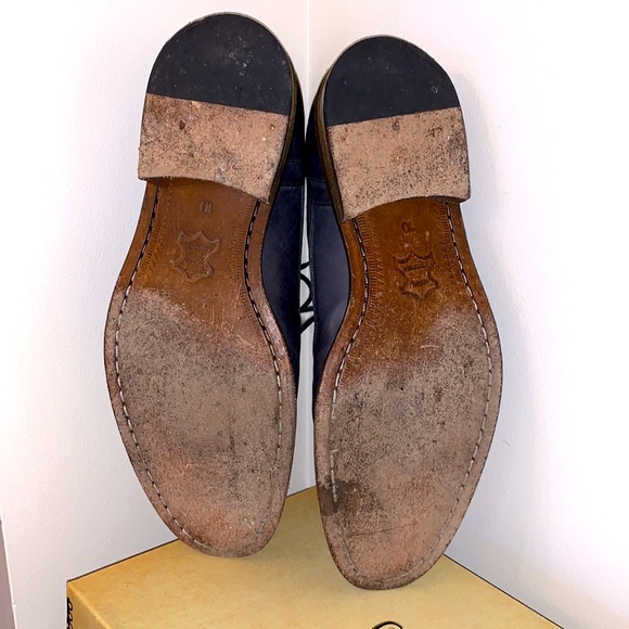 Johnston & Murphy Brannon Plain Toe Dark Grey, Size 10 Dress Shoes - Picture 7 of 12